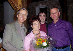 (v.l.) Dr. Till Neugebauer, Veronika Handlos, Timo Steinhilper, Thomas Knapp (MdL)